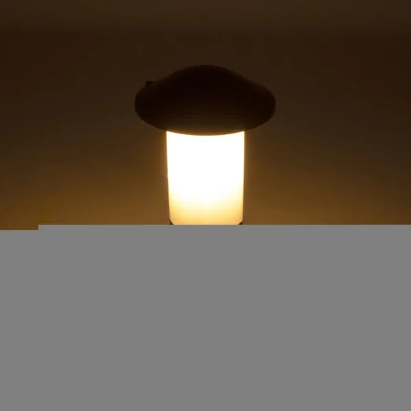 GloboStar® GARDENIO 203-0246 Μοντέρνο Επιδαπέδιο Φωτιστικό Φαναράκι Μονόφωτο 1 x E27 IP44 Μαύρο Πλαστικό Σώμα - Μ15 x Π15 x Υ32cm - Image 2