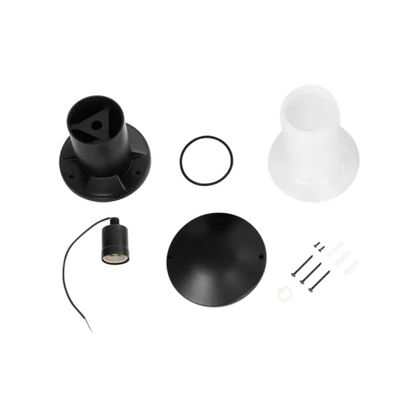 GloboStar® GARDENIO 203-0246 Μοντέρνο Επιδαπέδιο Φωτιστικό Φαναράκι Μονόφωτο 1 x E27 IP44 Μαύρο Πλαστικό Σώμα - Μ15 x Π15 x Υ32cm - Image 7