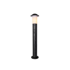 GloboStar® GARDENIO 203-0247 Μοντέρνο Επιδαπέδιο Φωτιστικό Φαναράκι Μονόφωτο 1 x E27 IP44 Μαύρο Πλαστικό Σώμα - Μ15 x Π15 x Υ85cm