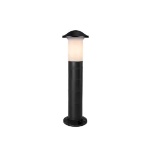 GloboStar® GARDENIO 203-0248 Μοντέρνο Επιδαπέδιο Φωτιστικό Μονόφωτο 1 x E27 IP44 Μαύρο Πλαστικό Σώμα - Μ15 x Π15 x Υ57cm
