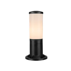 GloboStar® GARDENIO 203-0249 Μοντέρνο Επιδαπέδιο Φωτιστικό Μονόφωτο 1 x E27 IP44 Μαύρο Πλαστικό Σώμα - Μ15 x Π15 x Υ31cm