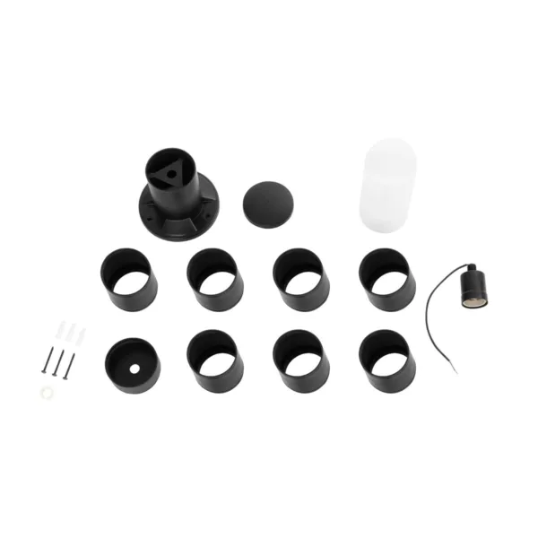 GloboStar® GARDENIO 203-0250 Μοντέρνο Επιδαπέδιο Φωτιστικό Μονόφωτο 1 x E27 IP44 Μαύρο Πλαστικό Σώμα - Μ15 x Π15 x Υ84cm - Image 7