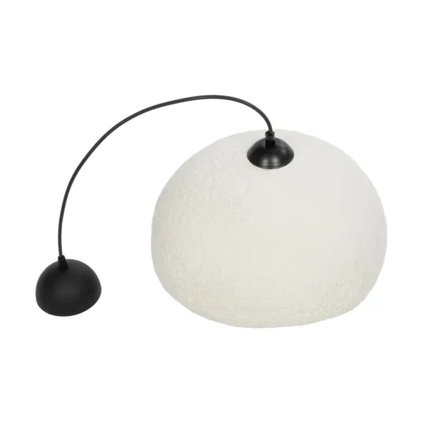 GloboStar® STONE 204-0124 Μοντέρνο Κρεμαστό Φωτιστικό Καμπάνα Μονόφωτο 1 x E27 IP20 Γκρι Πολυστερίνη με Γκρι Ρητίνη - Μ31.5 x Π35 x Υ26cm - Image 10
