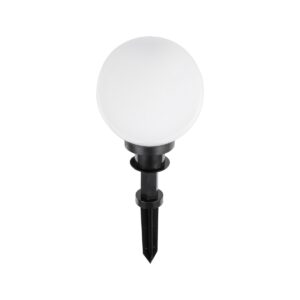 GLOBOSTAR® AGROS 61593 Φωτιστικό Κήπου / Καρφωτό με Ντουί 1 x E27 AC 220-240V Αδιάβροχο IP65 - Λευκό & Μάυρο - Μ20 x Π20 x Υ54cm