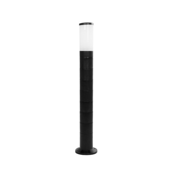GloboStar® GARDENIO 203-0250 Μοντέρνο Επιδαπέδιο Φωτιστικό Μονόφωτο 1 x E27 IP44 Μαύρο Πλαστικό Σώμα - Μ15 x Π15 x Υ84cm - Image 3