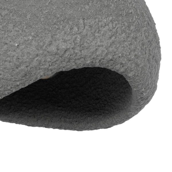 GloboStar® STONE 204-0122 Μοντέρνο Κρεμαστό Φωτιστικό Καμπάνα Μονόφωτο 1 x E27 IP20 Γκρι Πολυστερίνη με Γκρι Ρητίνη - Μ31.5 x Π35 x Υ26cm - Image 7