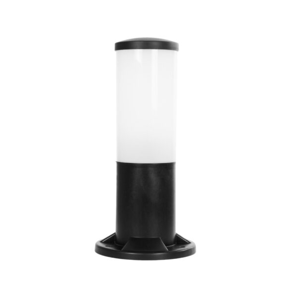 GloboStar® GARDENIO 203-0249 Μοντέρνο Επιδαπέδιο Φωτιστικό Μονόφωτο 1 x E27 IP44 Μαύρο Πλαστικό Σώμα - Μ15 x Π15 x Υ31cm - Image 3