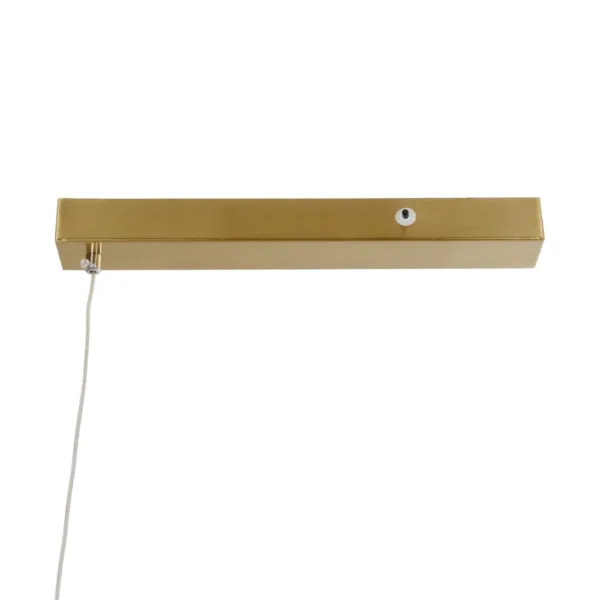 GLOBOSTAR® LINARIA 60923 Μοντέρνο Κρεμαστό Φωτιστικό Οροφής LED 36W 4150lm 180° AC 220-240V IP20 Ρυθμιζόμενο Λευκό CCT με Χειριστήριο από 2700K έως 6000K Dimmable - Lumileds SMD Chip - Χρυσό Βούρτσας - Μ120 x Π2 x Υ10cm - 3 Χρόνια Εγγύηση - Image 4