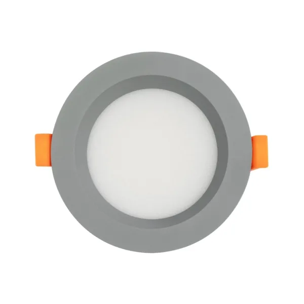 GLOBOSTAR® WATERA 60986 Χωνευτό Downlight Σποτ Panel LED 12W 1500lm 120° AC 220-240V Αδιάβροχο IP54 Ρυθμιζόμενο Λευκό CCT με Διακόπτη στο Σώμα 2700K/4500K/6000K Dimmable - Lumileds SMD Chip & TÜV SÜD Driver - Γκρι Ανθρακί Ματ - Μ10.8 x Π10.8 x Υ3.2cm / Q9cm - 3 Χρόνια Εγγύηση - Image 4