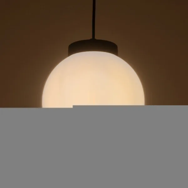 GLOBOSTAR® AGROS 61591 Κρεμαστό Φωτιστικό Οροφής Κήπου με Ντουί 1 x E27 AC 220-240V Αδιάβροχο IP65 - Λευκό & Μάυρο - Μ20 x Π20 x Υ22cm - Image 2