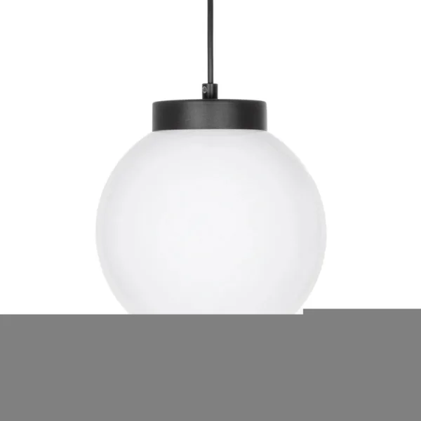 GLOBOSTAR® AGROS 61591 Κρεμαστό Φωτιστικό Οροφής Κήπου με Ντουί 1 x E27 AC 220-240V Αδιάβροχο IP65 - Λευκό & Μάυρο - Μ20 x Π20 x Υ22cm - Image 4