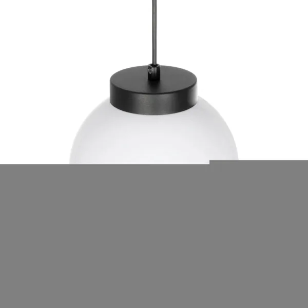 GLOBOSTAR® AGROS 61591 Κρεμαστό Φωτιστικό Οροφής Κήπου με Ντουί 1 x E27 AC 220-240V Αδιάβροχο IP65 - Λευκό & Μάυρο - Μ20 x Π20 x Υ22cm - Image 6