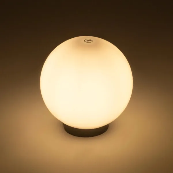 GLOBOSTAR® AGROS 61594 Φωτιστικό Κήπου με Ντουί 1 x E27 AC 220-240V Αδιάβροχο IP65 - Λευκό & Μάυρο - Μ20 x Π20 x Υ22cm - Image 2
