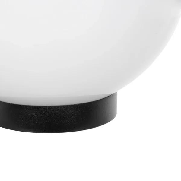 GLOBOSTAR® AGROS 61594 Φωτιστικό Κήπου με Ντουί 1 x E27 AC 220-240V Αδιάβροχο IP65 - Λευκό & Μάυρο - Μ20 x Π20 x Υ22cm - Image 5