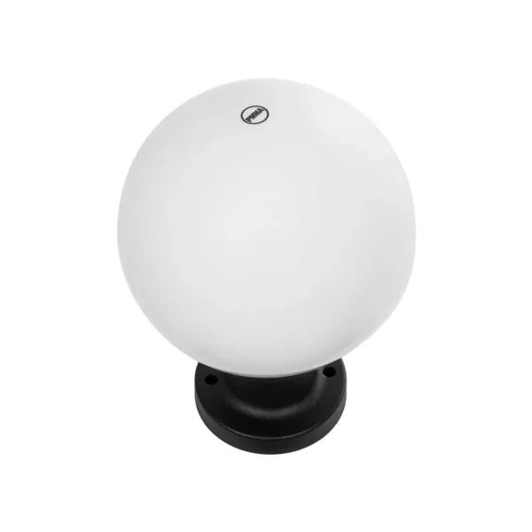 GLOBOSTAR® AGROS 61595 Φωτιστικό Κολωνάκι Κήπου με Ντουί 1 x E27 AC 220-240V Αδιάβροχο IP65 - Λευκό & Μάυρο - Μ20 x Π20 x Υ30cm - Image 3
