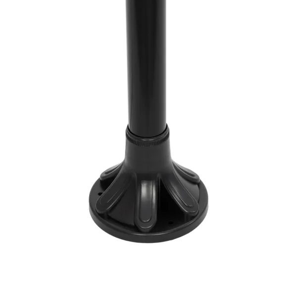 GLOBOSTAR® AGROS 61597 Φωτιστικό Κολωνάκι Κήπου με Ντουί 1 x E27 AC 220-240V Αδιάβροχο IP65 - Λευκό & Μάυρο - Μ30 x Π30 x Υ240cm - Image 5