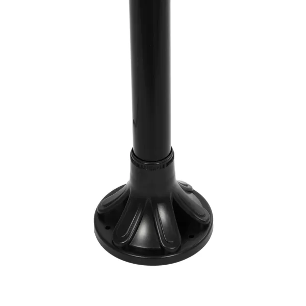 GLOBOSTAR® AGROS 61598 Φωτιστικό Κολωνάκι Κήπου με Ντουί 2 x E27 AC 220-240V Αδιάβροχο IP65 - Λευκό & Μάυρο - Μ75 x Π30 x Υ240cm - Image 7