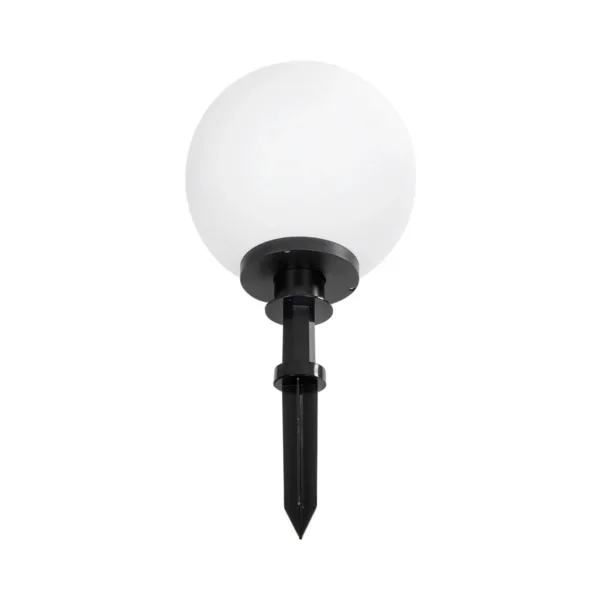 GLOBOSTAR® AGROS 61708 Φωτιστικό Κήπου / Καρφωτό με Ντουί 1 x E27 AC 220-240V Αδιάβροχο IP65 - Λευκό & Μάυρο - Μ30 x Π30 x Υ64cm - Image 3