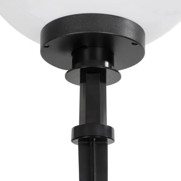 GLOBOSTAR® AGROS 61709 Φωτιστικό Κήπου / Καρφωτό με Ντουί 1 x E27 AC 220-240V Αδιάβροχο IP65 - Λευκό & Μάυρο - Μ40 x Π40 x Υ74cm - Image 6