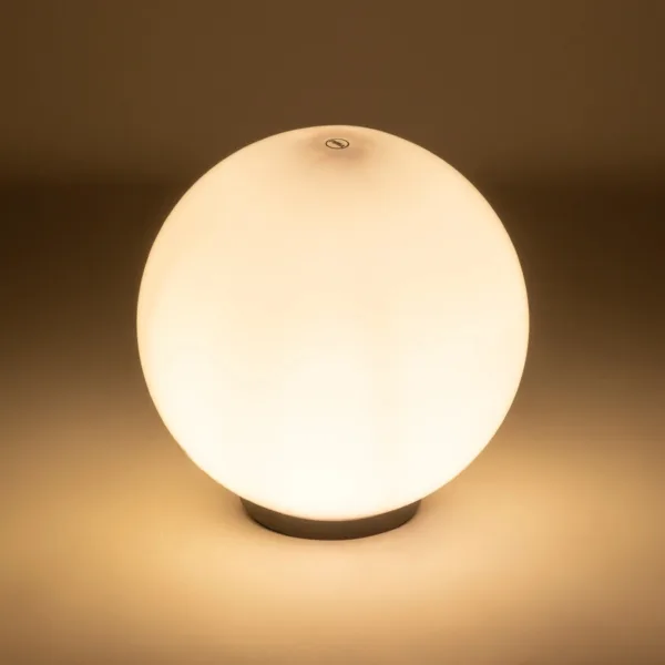 GLOBOSTAR® AGROS 61710 Φωτιστικό Κήπου με Ντουί 1 x E27 AC 220-240V Αδιάβροχο IP65 - Λευκό & Μάυρο - Μ30 x Π30 x Υ32cm - Image 2