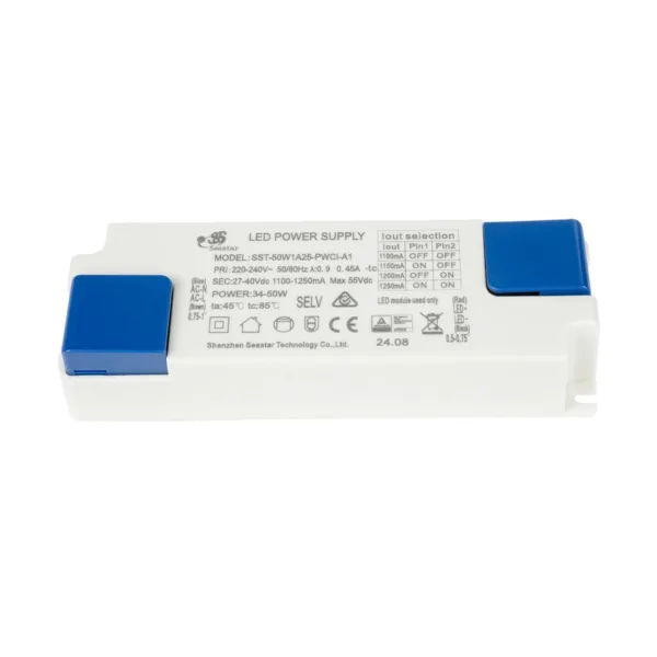 GLOBOSTAR® EROS-DRIVER 61712 Ανταλλακτικό Τροφοδοτικό/Μετασχηματιστής SELV 34-50W AC 220-240V σε Constant Current DC 27-40V/1100-1250mA±5% Max. 55VDC PF0.95 IP20 - Μ13.5 x Π4.5 x Υ2.5cm - 5 Χρόνια Εγγύηση - Image 3