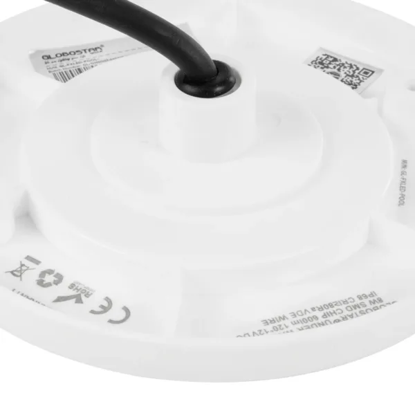 GLOBOSTAR® POOLARTY 61715 Υποβρύχιο Φωτιστικό για Σιντριβάνια/Πισίνες LED 8W 640lm 120° DC 12V Αδιάβροχο IP68 Φυσικό Λευκό 4500K Dimmable - 1m VDE Rubber Καλώδιο - Φ13 x Υ2cm - 3 Χρόνια Εγγύηση - Image 6