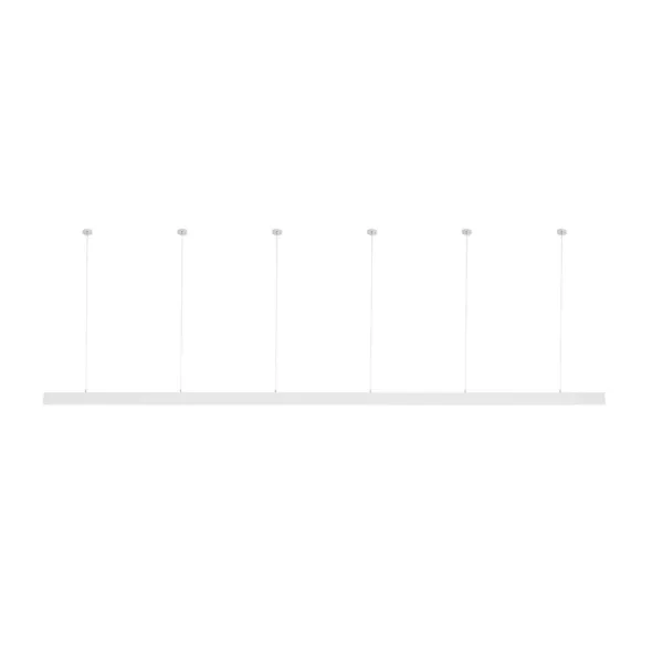 GLOBOSTAR® ALP-LINEAR LUMILINE 61763-3M Επιφανειακό / Κρεμαστό Προφίλ Αλουμινίου με Λευκό Γαλακτερό Πατητό Κάλυμμα για Ταινίες LED IP20 - Λευκό Ματ - Μ300 x Π3.5 x Υ7cm - Image 8
