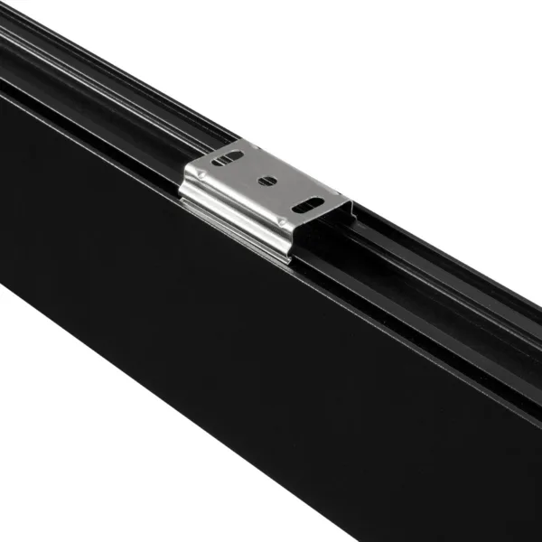 GLOBOSTAR® ALP-LINEAR LUMILINE 61764-3M Επιφανειακό / Κρεμαστό Προφίλ Αλουμινίου με Λευκό Γαλακτερό Πατητό Κάλυμμα για Ταινίες LED IP20 - Μαύρο Ματ - Μ300 x Π3.5 x Υ7cm - Image 5
