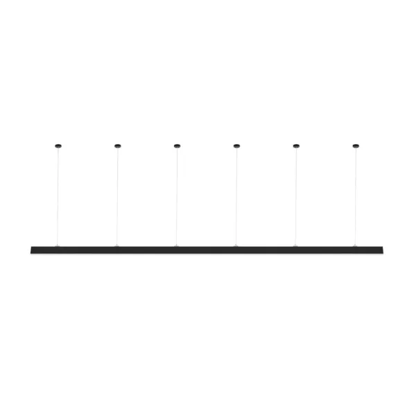 GLOBOSTAR® ALP-LINEAR LUMILINE 61764-3M Επιφανειακό / Κρεμαστό Προφίλ Αλουμινίου με Λευκό Γαλακτερό Πατητό Κάλυμμα για Ταινίες LED IP20 - Μαύρο Ματ - Μ300 x Π3.5 x Υ7cm - Image 8
