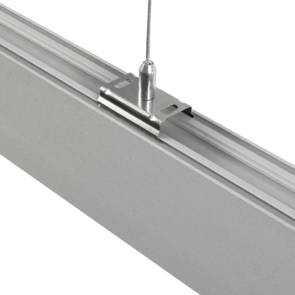 GLOBOSTAR® ALP-LINEAR LUMILINE 61765-3M Επιφανειακό / Κρεμαστό Προφίλ Αλουμινίου με Λευκό Γαλακτερό Πατητό Κάλυμμα για Ταινίες LED IP20 - Γκρι Ανθρακί Ματ - Μ300 x Π3.5 x Υ7cm - Image 6