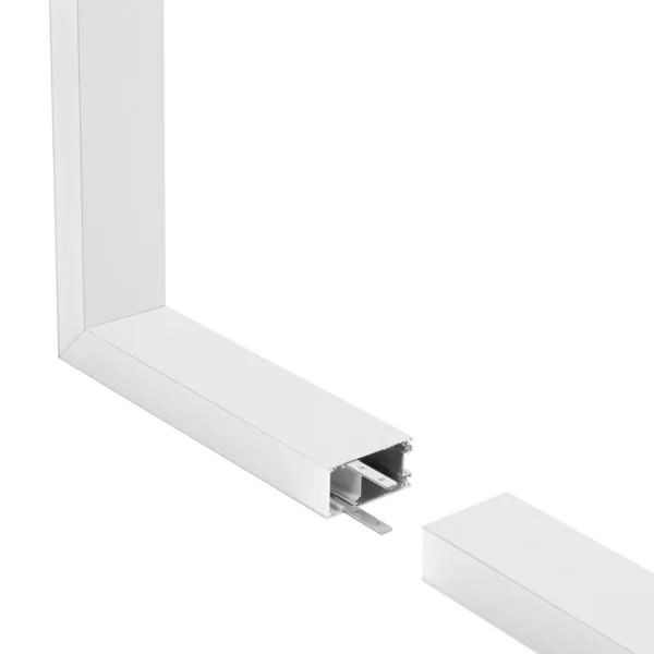 GLOBOSTAR® ALP-CORNER-SIDE90 LUMILINE 61766 Επιφανειακό / Κρεμαστό Προφίλ Αλουμινίου Γωνία με Λευκό Γαλακτερό Πατητό Κάλυμμα για Ταινίες LED IP20 - Λευκό Ματ - Μ30 x Π3.5 x Υ7cm - Image 3