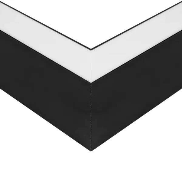 GLOBOSTAR® ALP-CORNER-SIDE90 LUMILINE 61767 Επιφανειακό / Κρεμαστό Προφίλ Αλουμινίου Γωνία με Λευκό Γαλακτερό Πατητό Κάλυμμα για Ταινίες LED IP20 - Μαύρο Ματ - Μ30 x Π3.5 x Υ7cm - Image 5