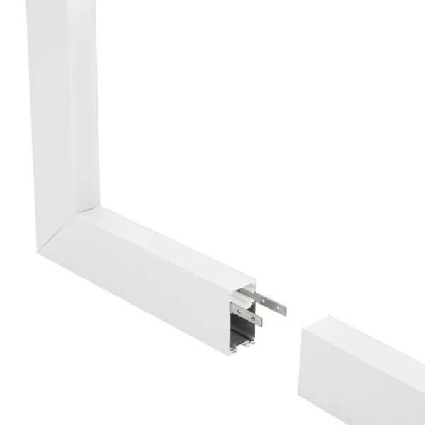 GLOBOSTAR® ALP-CORNER-IN90 LUMILINE 61769 Επιφανειακό / Κρεμαστό Προφίλ Αλουμινίου Γωνία με Λευκό Γαλακτερό Πατητό Κάλυμμα για Ταινίες LED IP20 - Λευκό Ματ - Μ30 x Π3.5 x Υ7cm - Image 3
