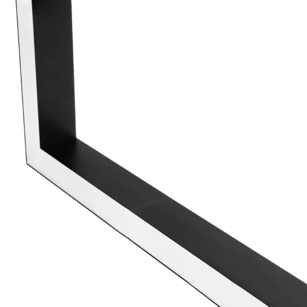 GLOBOSTAR® ALP-CORNER-SIDE90 BRIGHTRAIL 61778 Επιφανειακό / Κρεμαστό Προφίλ Αλουμινίου Γωνία με Λευκό Γαλακτερό Πατητό Κάλυμμα για Ταινίες LED IP20 - Μαύρο Ματ - Μ30 x Π5 x Υ7.5cm - Image 4