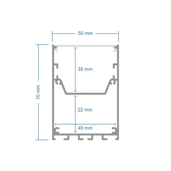 GLOBOSTAR® ALP-CORNER-IN90 BRIGHTRAIL 61780 Επιφανειακό / Κρεμαστό Προφίλ Αλουμινίου Γωνία με Λευκό Γαλακτερό Πατητό Κάλυμμα για Ταινίες LED IP20 - Λευκό Ματ - Μ30 x Π5 x Υ7.5cm - Image 8