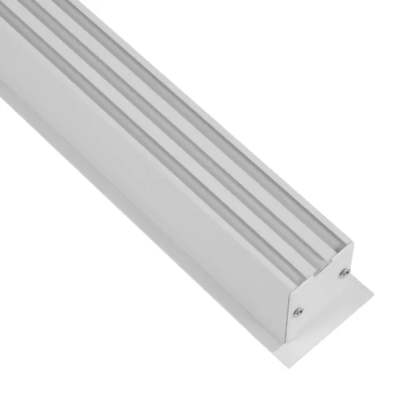 GLOBOSTAR® ALP-LINEAR RECESSA 61785-3M Χωνευτό Προφίλ Αλουμινίου με Λευκό Γαλακτερό Πατητό Κάλυμμα για Ταινίες LED IP20 - Λεικό Ματ - Μ300 x Π3.5 x Υ4cm - Image 4