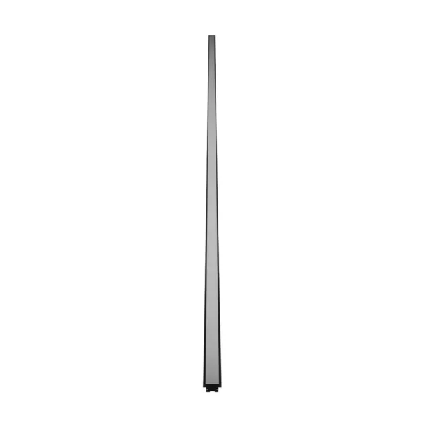 GLOBOSTAR® ALP-LINEAR RECESSA 61786-3M Χωνευτό Προφίλ Αλουμινίου με Λευκό Γαλακτερό Πατητό Κάλυμμα για Ταινίες LED IP20 - Μαύρο Ματ - Μ300 x Π3.5 x Υ4cm - Image 5