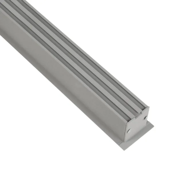 GLOBOSTAR® ALP-LINEAR RECESSA 61787-3M Χωνευτό Προφίλ Αλουμινίου με Λευκό Γαλακτερό Πατητό Κάλυμμα για Ταινίες LED IP20 - Γκρι Ανθρακί Ματ - Μ300 x Π3.5 x Υ4cm - Image 4