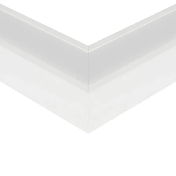 GLOBOSTAR® ALP-CORNER-SIDE90 RECESSA 61788 Χωνευτό Προφίλ Αλουμινίου Γωνία με Λευκό Γαλακτερό Πατητό Κάλυμμα για Ταινίες LED IP20 - Λευκό Ματ - Μ30 x Π3.5 x Υ4cm - Image 6