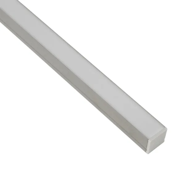 GLOBOSTAR® ALP-LINEAR GLOWTRACK 61798-3M Επιφανειακό Προφίλ Αλουμινίου με Λευκό Γαλακτερό Πατητό Κάλυμμα για Ταινίες LED IP20 - Γκρι Ανθρακί Ματ - Μ30 x Π2 x Υ2cm - Πακέτο 5 Τεμαχίων - Image 3