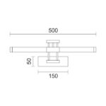 ΦΩΤΙΣΤΙΚΟ ΛΟΥΤΡΟΥ LED 2*7W 3000K - Image 2