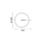 ΚΡΕΜΑΣΤΟ ΦΩΤΙΣΤΙΚΟ LED 24W 3000K - Image 3