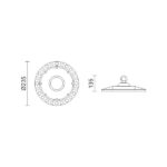 ΚΑΜΠΑΝΕΣ LED UFO 100W 6000K - Image 2