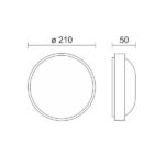 ΑΠΛΙΚΑ / ΠΛΑΦΟΝΙΕΡΑ ΣΕ 3 ΧΡΩΜΑΤΑ LED 18W CCT - Image 3