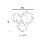 ΠΛΑΦΟΝΙΕΡΑ ΟΡΟΦΗΣ LED CCT 40W 3000K | 4000K | 6000K - Image 2