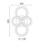 ΠΛΑΦΟΝΙΕΡΑ ΟΡΟΦΗΣ LED CCT 85W 3000K | 4000K | 6000K - Image 2