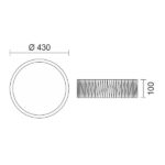 ΠΛΑΦΟΝΙΕΡΑ ΟΡΟΦΗΣ LED CCT 27W 3000K | 4000K | 6000K - Image 2