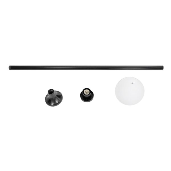GLOBOSTAR® AGROS 61597 Φωτιστικό Κολωνάκι Κήπου με Ντουί 1 x E27 AC 220-240V Αδιάβροχο IP65 - Λευκό & Μάυρο - Μ30 x Π30 x Υ240cm - Image 6