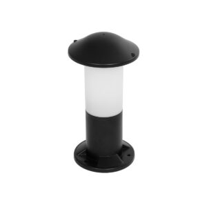 GloboStar® GARDENIO 203-0246 Μοντέρνο Επιδαπέδιο Φωτιστικό Φαναράκι Μονόφωτο 1 x E27 IP44 Μαύρο Πλαστικό Σώμα - Μ15 x Π15 x Υ32cm