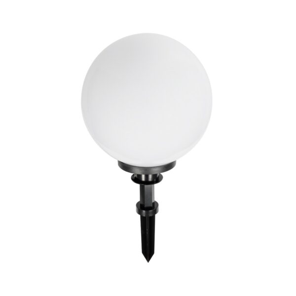 GLOBOSTAR® AGROS 61708 Φωτιστικό Κήπου / Καρφωτό με Ντουί 1 x E27 AC 220-240V Αδιάβροχο IP65 - Λευκό & Μάυρο - Μ30 x Π30 x Υ64cm